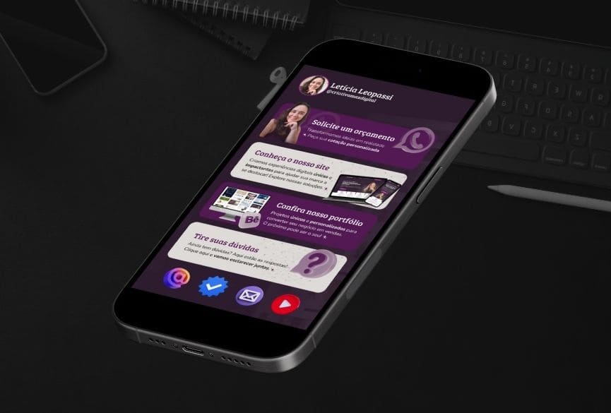 Criação de sites profissionais 4 Sites de Links - Criativa Max Digital - Criação e Desenvolvimento de Sites Institucionais e Landing Pages